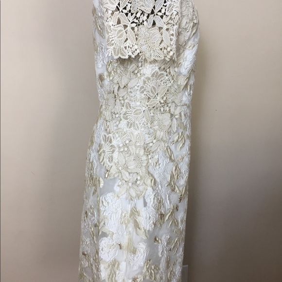 Elie Tahari Women’s Larsa Dress Sz 10 Cream NWT - Picture 7 of 8